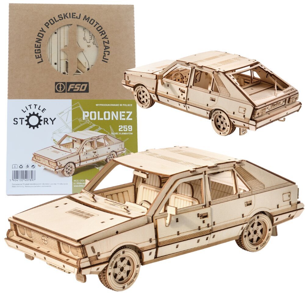 Puidust pusle 3D formaadis Little Story FSO Polonez 1500 hind ja info | Klotsid ja konstruktorid | hansapost.ee