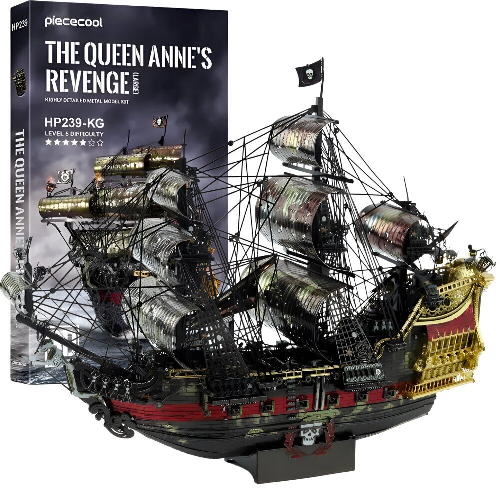 Metallist pusle – konstruktor Piececool Queen Anne's Revenge 3D цена и информация | Klotsid ja konstruktorid | hansapost.ee