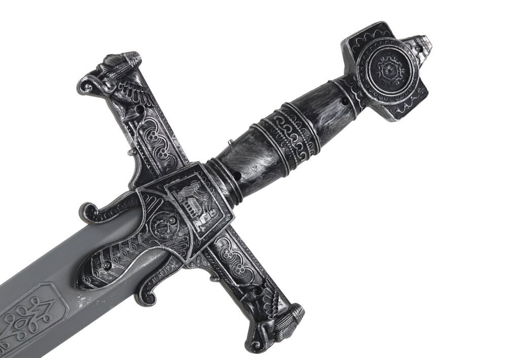 Warrior Sword Decorated Handle Sounds 80cm x 18cm x 3cm цена и информация | Kostüümid ja maskid | hansapost.ee