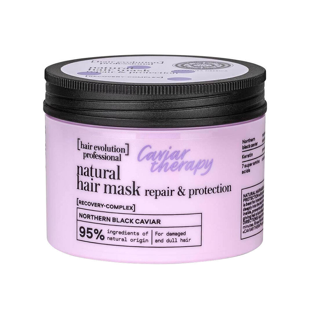 Šampoon Natura Siberica Hair Evolution Caviar Therapy, 150 ml цена и информация | Juuksemaskid, õlid ja seerumid | hansapost.ee