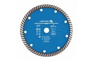 Алмазный отрезной диск 230 мм, HT6D716, Hogert цена и информация | Механические инструменты | hansapost.ee