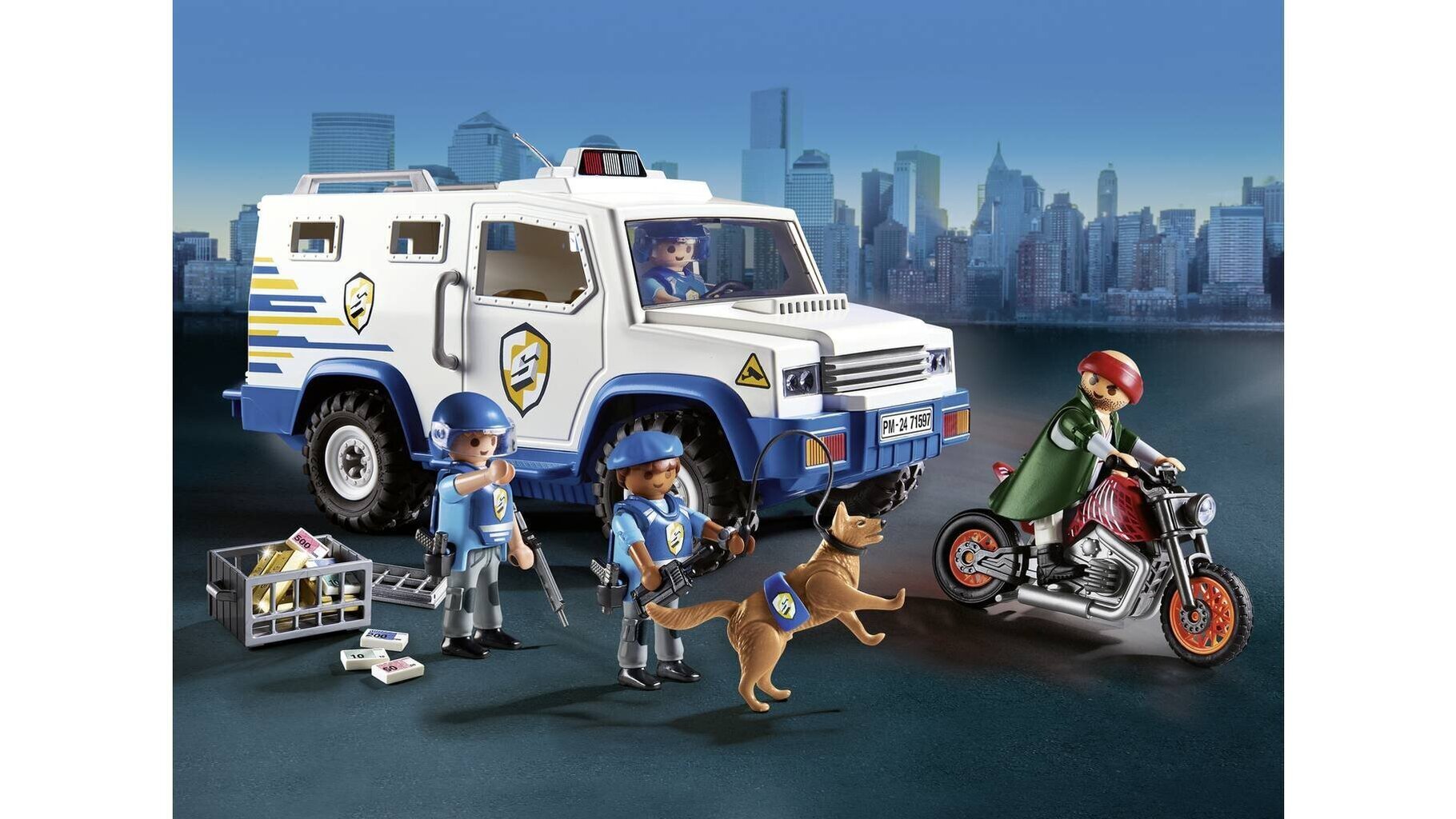 71597 Playmobil® Action Heroes, politsei rahaauto цена и информация | Klotsid ja konstruktorid | hansapost.ee