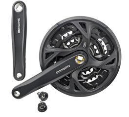 Shimano Crankset FC-M371 175mm 44x32x22T Black цена и информация | Другие запчасти для велосипеда | hansapost.ee