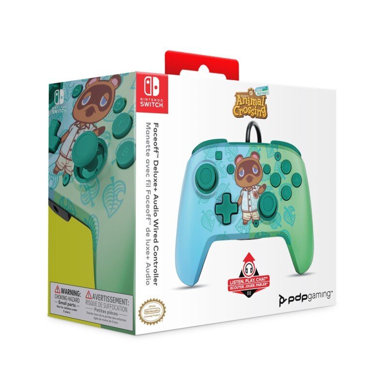 PDP Delux+ Audio Animal Crossing juhtmega mängupult Nintendo Switch hind ja info | Mängupuldid | hansapost.ee