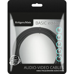 Kruger Matz Basic Toslink-Toslink оптический кабель 10м цена и информация | Кабели и провода | hansapost.ee