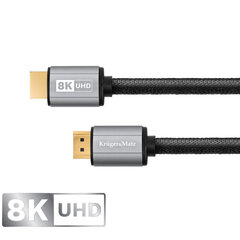 Kruger Matz HDMI-HDMI 2.1 8K кабель 3м цена и информация | Kruger & Matz Бытовая техника и электроника | hansapost.ee