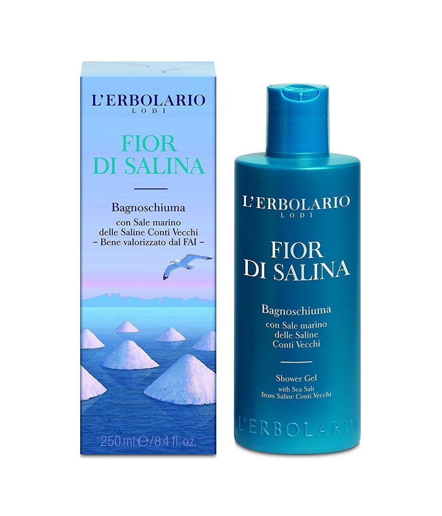 Duši- ja vannigeel L'Erbolario Fior di Salina 250 ml hind ja info | Dušigeelid, õlid | hansapost.ee