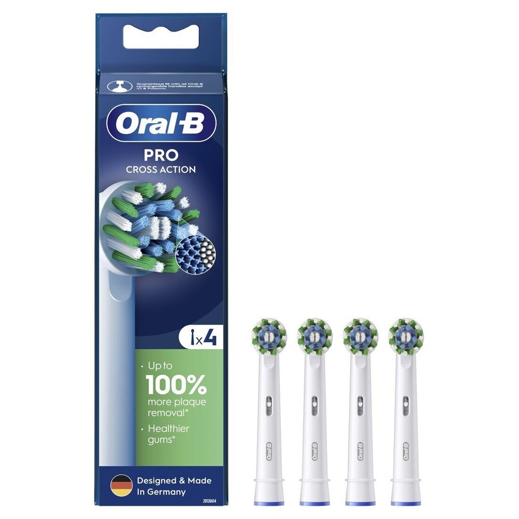 Oral-B EB50-4 Cross Action Pro цена и информация | Elektriliste hambaharjade otsikud | hansapost.ee