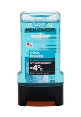 Meeste dušigeel L'Oreal Men Expert Cool Power Shower Gel, 300 ml цена и информация | Масла, гели для душа | hansapost.ee