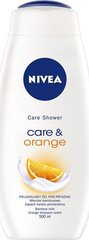 Dušigeel Nivea Care & Orange, 500 ml hind ja info | Dušigeelid, õlid | hansapost.ee