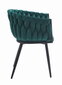 2-toolide komplekt Leobert Orion, must/roheline цена и информация | Köögitoolid, söögitoolid | hansapost.ee