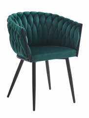 Комплект из 2-х стульев Leobert Orion, черный/зеленый цена и информация | Стулья для кухни и столовой | hansapost.ee