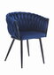 2-toolide komplekt Leobert Orion, must/sinine цена и информация | Köögitoolid, söögitoolid | hansapost.ee