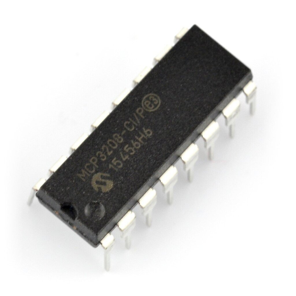 Microchip MCP3208-CI цена и информация | Konstruktorid, robootika ja tarvikud | hansapost.ee