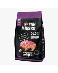 Pan Mięsko сухой корм для кошек с телятиной и креветками, 5 кг цена и информация | Сухой корм для кошек | hansapost.ee