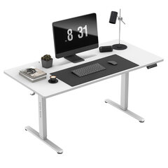 Электрический стол 160 x 80 см Mark Adler Leader 7.6, белый цена и информация | Компьютерные, письменные столы | hansapost.ee