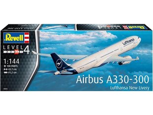 Revell - Airbus A330-300 “Lufthansa New Livery”, 1/144, 03816 hind ja info | Klotsid ja konstruktorid | hansapost.ee