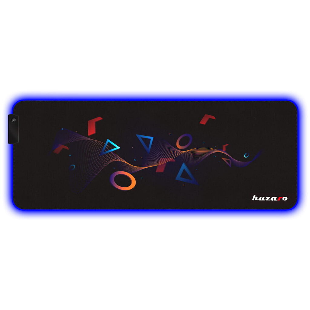 Hiirematt Huzaro Mousepad 2.0 XL RGB, must цена и информация | Arvutihiired | hansapost.ee