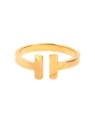 Открытое кольцо из позолоченной стали Troli  цена и информация | Кольцо | hansapost.ee