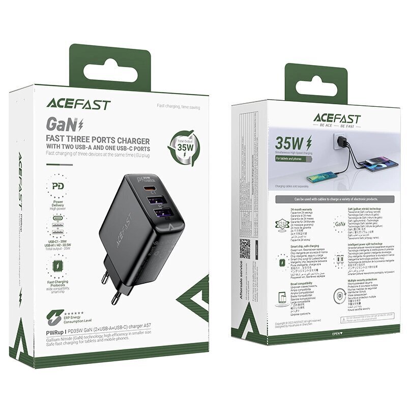 Acefast GaN A57 цена и информация | Laadijad mobiiltelefonidele | hansapost.ee
