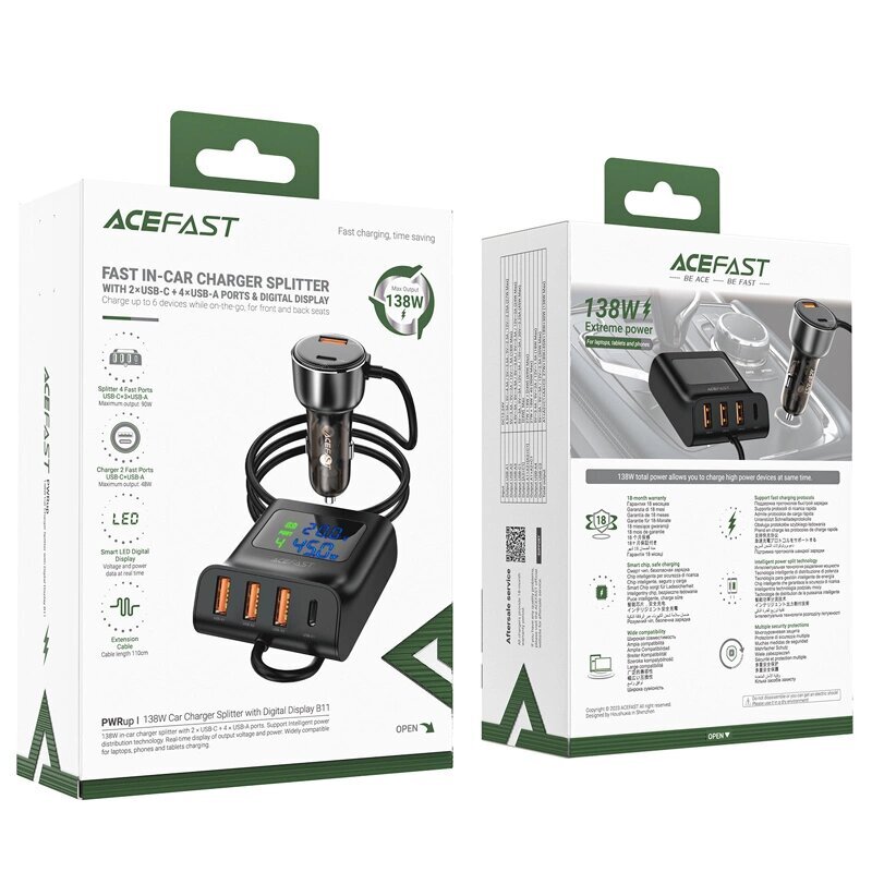Acefast B11 цена и информация | Laadijad mobiiltelefonidele | hansapost.ee