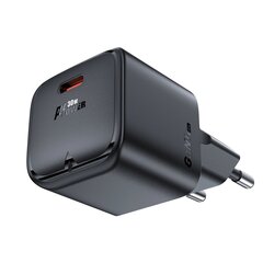 Acefast A77 Mini PD 30W GaN wall charger + USB-C cable - white цена и информация | Зарядные устройства для телефонов | hansapost.ee