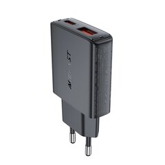 Acefast A69 PD 30W GaN USB-A USB-C wall charger - black цена и информация | Зарядные устройства для телефонов | hansapost.ee