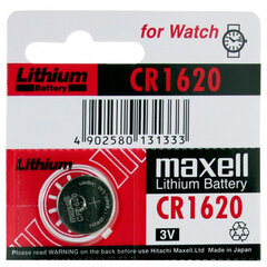 Patarei Maxell CR1620, 1 tk hind ja info | Patareid | hansapost.ee