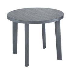 Стол Tondo 90x90 см, серый цена и информация | Садовые столы и столики | hansapost.ee