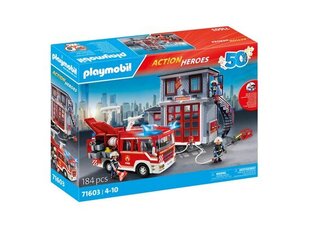 71603 PLAYMOBIL® Action Heroes 50, tuletõrjuja komplekt цена и информация | Конструкторы и кубики | hansapost.ee