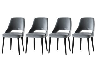 4-tooli komplekt Kalune Design Acelya, hall/must hind ja info | Köögitoolid, söögitoolid | hansapost.ee