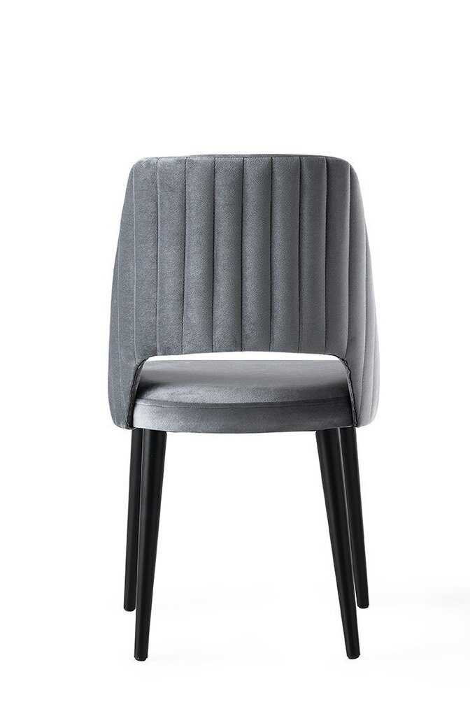 4-tooli komplekt Kalune Design Acelya, hall/must hind ja info | Köögitoolid, söögitoolid | hansapost.ee