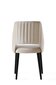 4- toolikomplekt Kalune Design Acelya, beež/must hind ja info | Köögitoolid, söögitoolid | hansapost.ee