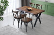 4-tooli komplekt Kalune Design Ekol - 261, pruun/must цена и информация | Köögitoolid, söögitoolid | hansapost.ee