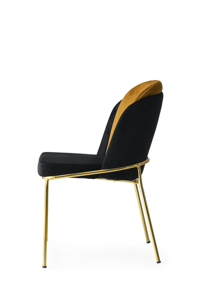 4-tooli komplekt Kalune Design Dore - 106, must/kuldne hind ja info | Köögitoolid, söögitoolid | hansapost.ee
