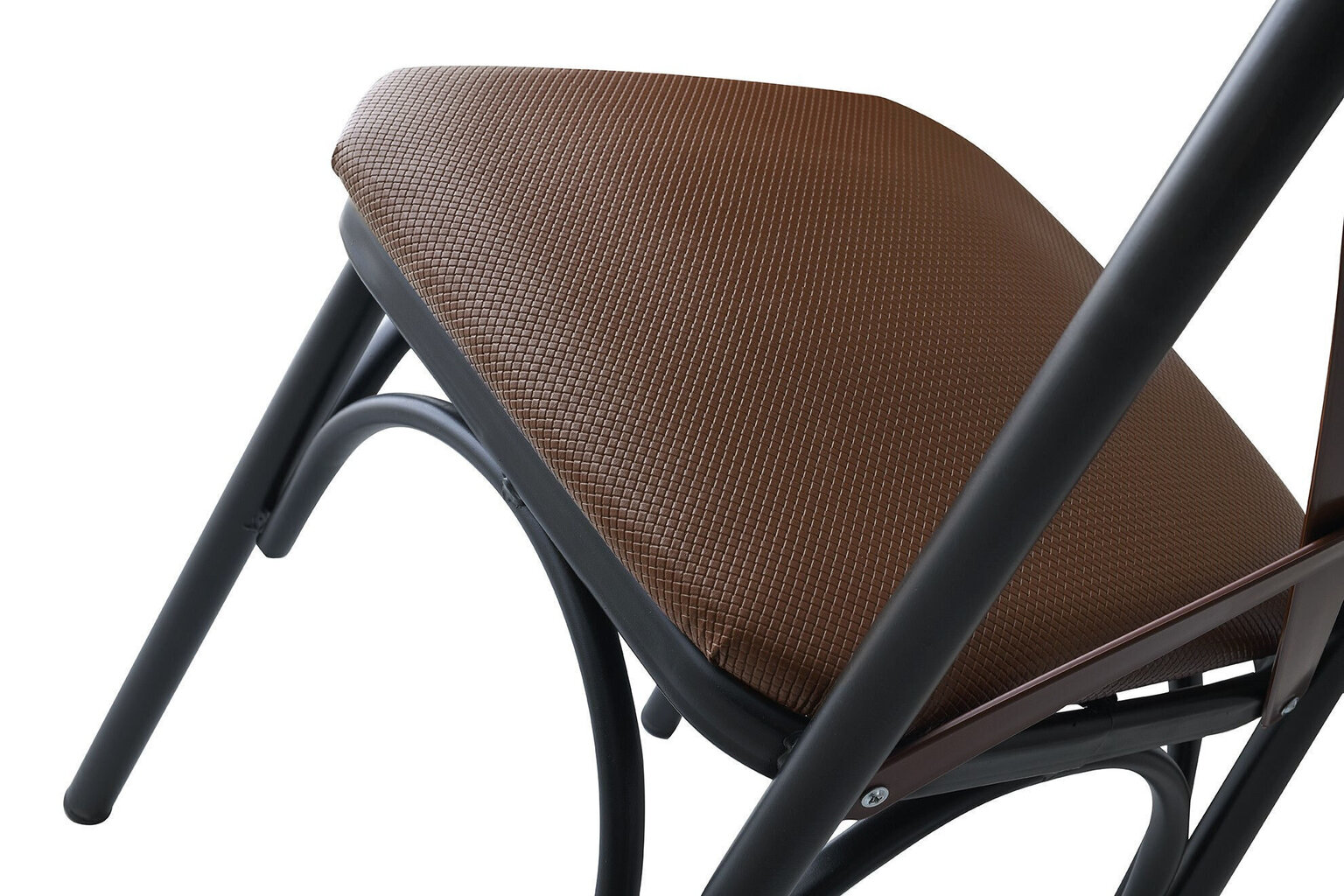 4-tooli komplekt Kalune Design Ekol - 1332, pruun/must цена и информация | Köögitoolid, söögitoolid | hansapost.ee