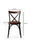 4-tooli komplekt Kalune Design Ekol - 1332, pruun/must цена и информация | Köögitoolid, söögitoolid | hansapost.ee