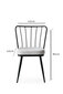 4-tooli komplekt Kalune Design Yildiz - 940, must/valge hind ja info | Köögitoolid, söögitoolid | hansapost.ee
