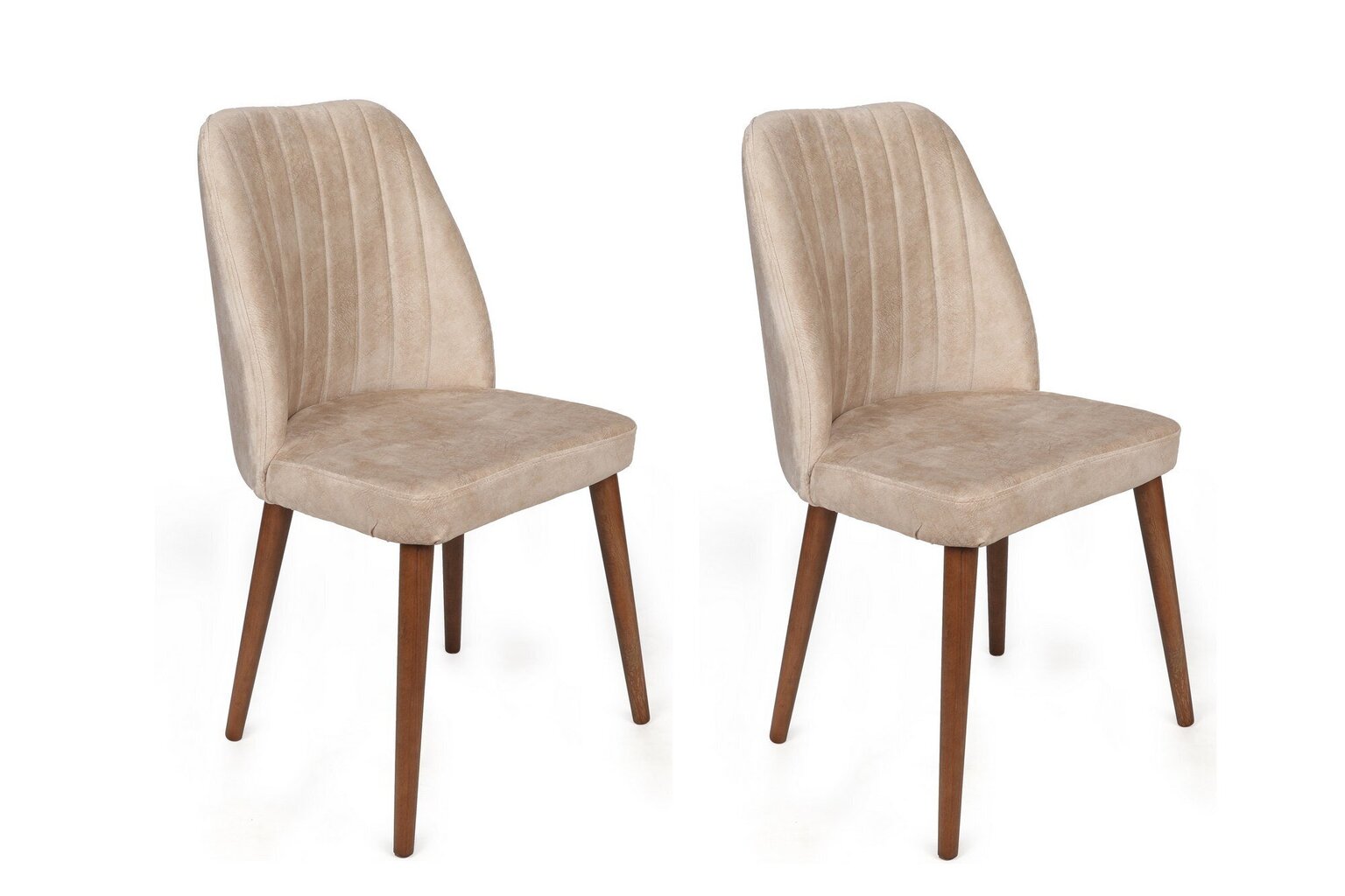 2-tooli komplekt Kalune Design Alfa-464, pruun/liiv цена и информация | Köögitoolid, söögitoolid | hansapost.ee