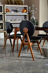 2-tooli komplekt Kalune Design Touch, hall/pruun цена и информация | Стулья для кухни и столовой | hansapost.ee