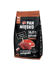 Сухой корм Pan Mięsko для кошек с говядиной и олениной, 10 кг цена и информация | Сухой корм для кошек | hansapost.ee