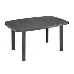 Стол Faro, 137x85 см, серый цена и информация | Садовые столы и столики | hansapost.ee