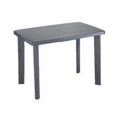 Стол Faretto 102x68 см, серый цена и информация | Садовые столы и столики | hansapost.ee