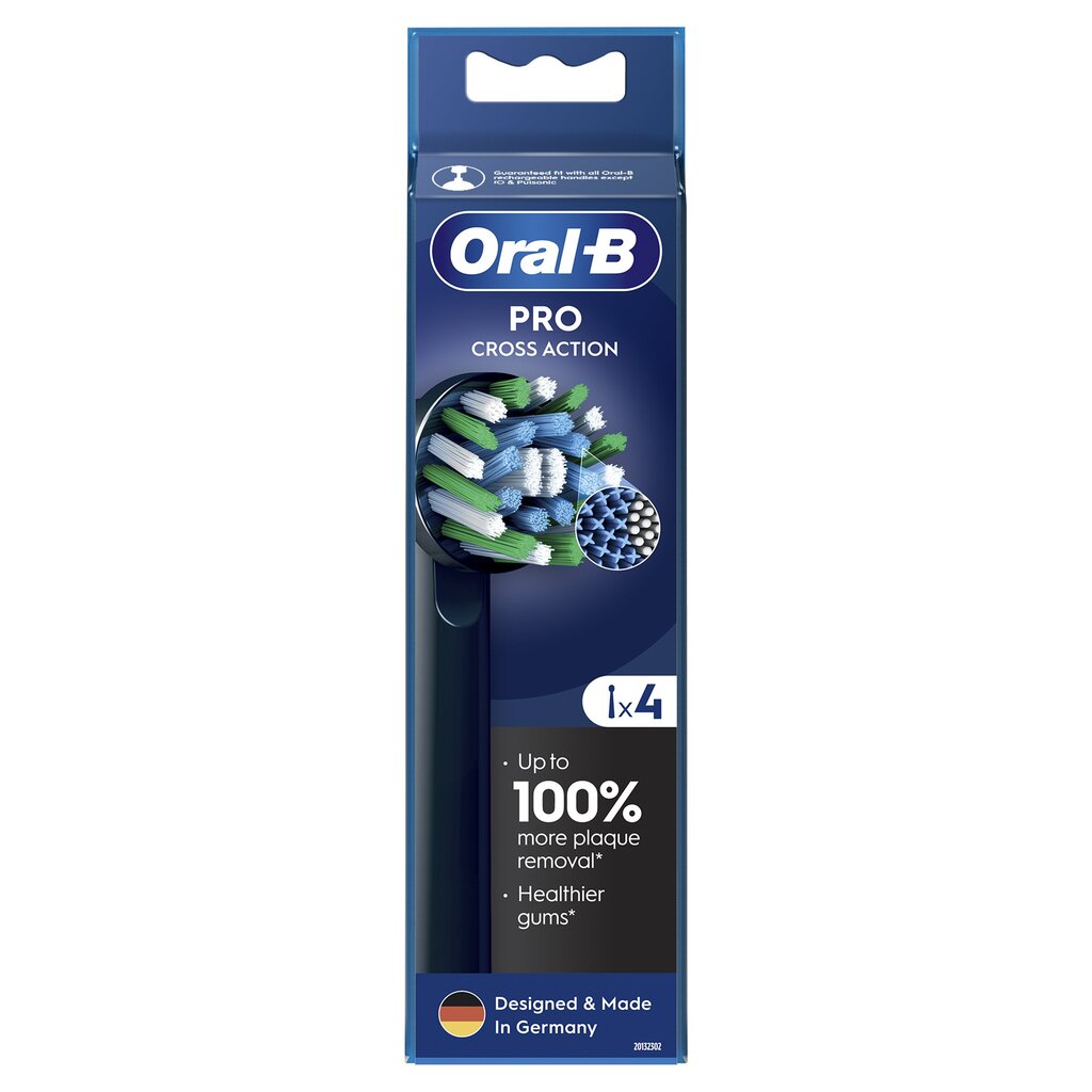 Oral-B EB50-4 Cross Action Pro Black цена и информация | Elektriliste hambaharjade otsikud | hansapost.ee