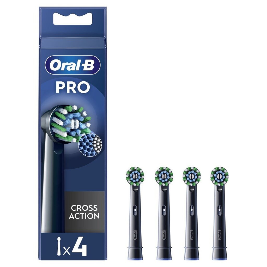 Oral-B EB50-4 Cross Action Pro Black hind ja info | Elektriliste hambaharjade otsikud | hansapost.ee