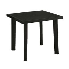 Стол Fiocco 80x75 см, черный цена и информация | Садовые столы и столики | hansapost.ee