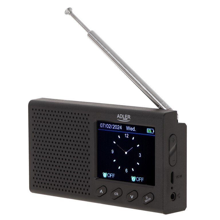 Bluetoothiga raadio, kell Adler AD-1198 hind ja info | Raadiod ja äratuskellad | hansapost.ee