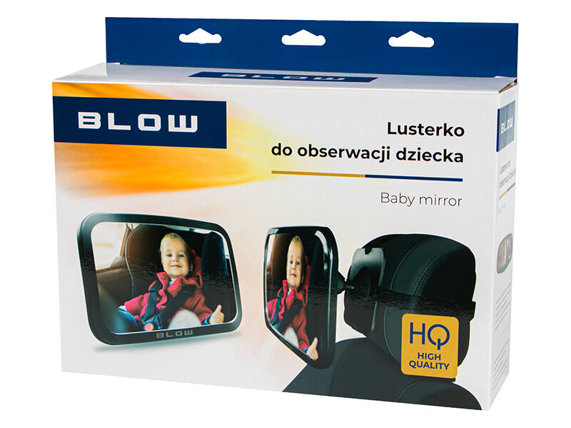 Lisapeegel tagaistmele 29x19cm “Baby Mirror” Blow 75-495 цена и информация | Turvatoolide alused, istmekatted ja muud tarvikud | hansapost.ee