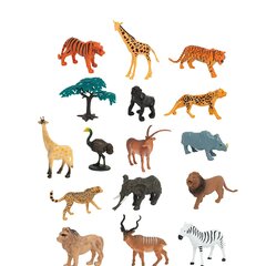 Loomakujukeste komplekt Safari Smiki, 16-osaline hind ja info | Mänguasjad poistele | hansapost.ee