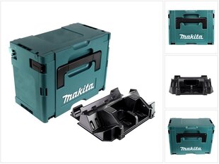 Makita MAKPAC 3 ümbris (821551-8) koos sisetükiga BL18xx B akude jaoks + laadija DC18RD (8392053) цена и информация | Ящики для инструментов, держатели | hansapost.ee